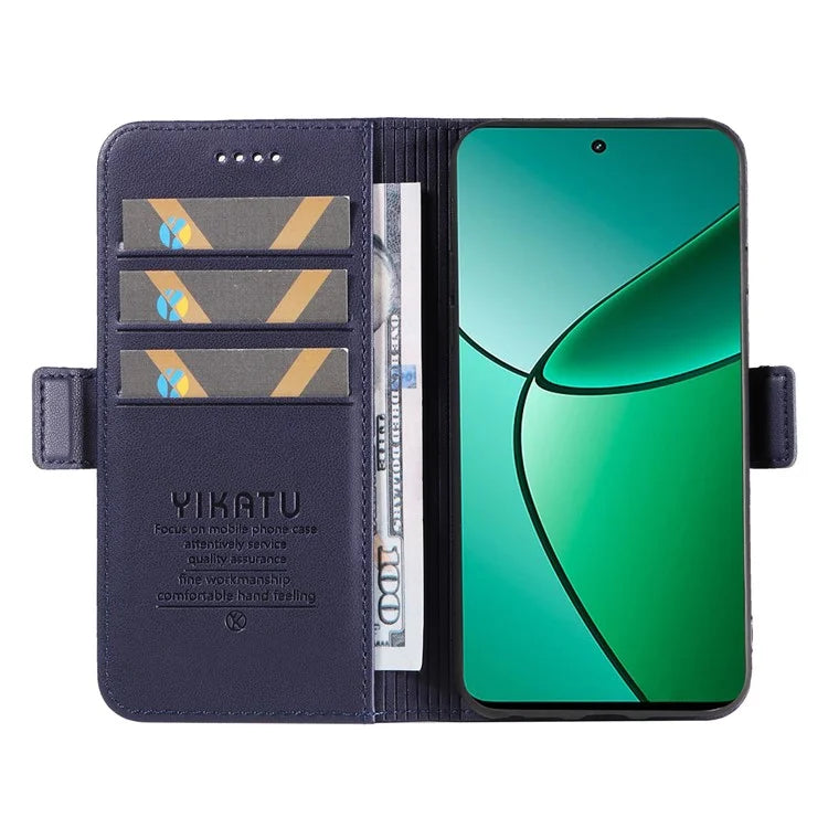 YIKATU YK-003 For Realme Narzo 70 5G / Narzo 70 Pro 5G / P1 5G / 12 4G / 12+ 5G Case Wallet Stand Leather Phone Cover Side Buckle