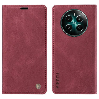 YIKATU YK-004 For Realme Narzo 70 5G  /  Narzo 70 Pro 5G  /  P1 5G  /  12 4G  /  12+ 5G Case Leather Skin-Touch Phone Cover Magnetic Auto-Absorbed