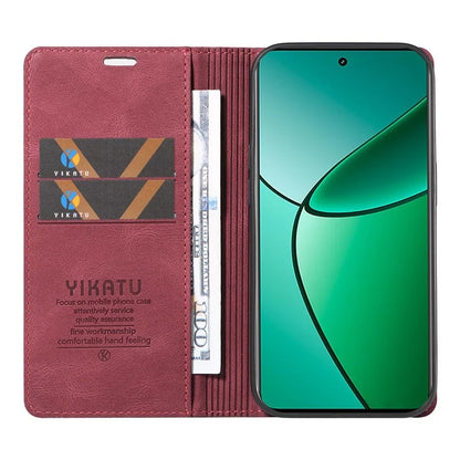YIKATU YK-004 For Realme Narzo 70 5G  /  Narzo 70 Pro 5G  /  P1 5G  /  12 4G  /  12+ 5G Case Leather Skin-Touch Phone Cover Magnetic Auto-Absorbed