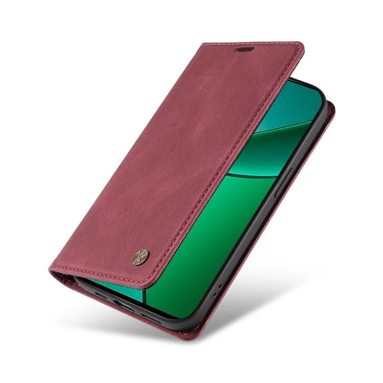 YIKATU YK-004 For Realme Narzo 70 5G  /  Narzo 70 Pro 5G  /  P1 5G  /  12 4G  /  12+ 5G Case Leather Skin-Touch Phone Cover Magnetic Auto-Absorbed