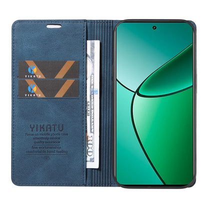 YIKATU YK-004 For Realme Narzo 70 5G  /  Narzo 70 Pro 5G  /  P1 5G  /  12 4G  /  12+ 5G Case Leather Skin-Touch Phone Cover Magnetic Auto-Absorbed