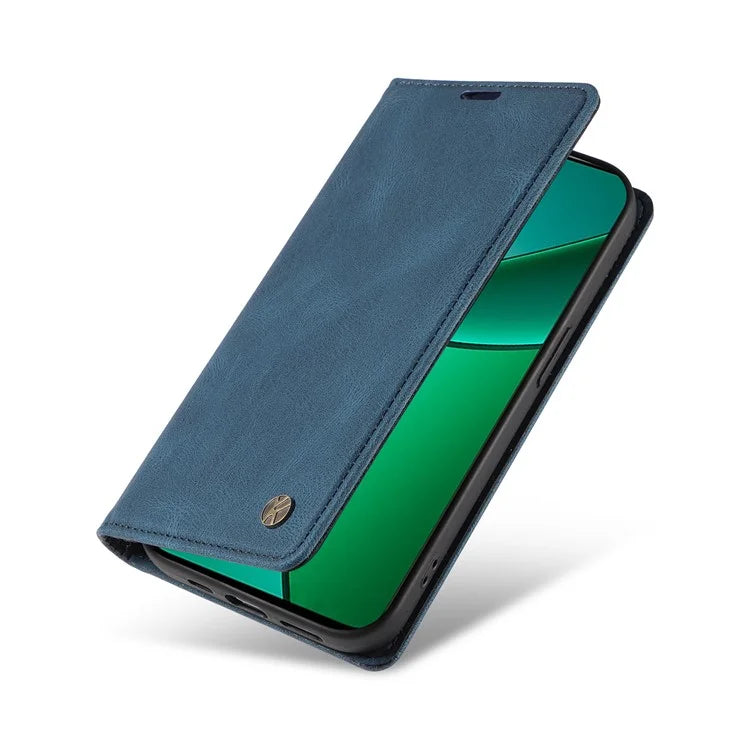 YIKATU YK-004 For Realme Narzo 70 5G  /  Narzo 70 Pro 5G  /  P1 5G  /  12 4G  /  12+ 5G Case Leather Skin-Touch Phone Cover Magnetic Auto-Absorbed