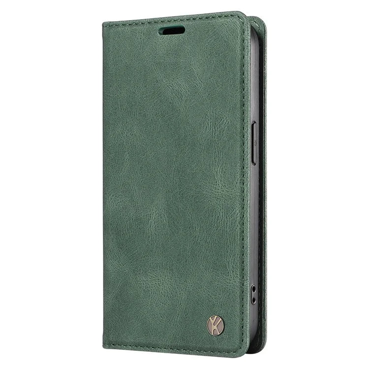 YIKATU YK-004 For Realme Narzo 70 5G  /  Narzo 70 Pro 5G  /  P1 5G  /  12 4G  /  12+ 5G Case Leather Skin-Touch Phone Cover Magnetic Auto-Absorbed