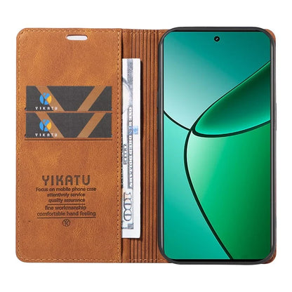 YIKATU YK-004 For Realme Narzo 70 5G  /  Narzo 70 Pro 5G  /  P1 5G  /  12 4G  /  12+ 5G Case Leather Skin-Touch Phone Cover Magnetic Auto-Absorbed