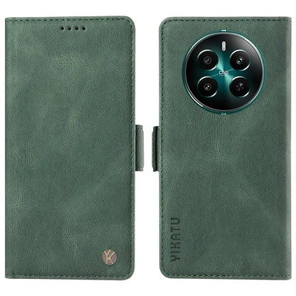 YIKATU YK-005 For Realme Narzo 70 5G / Narzo 70 Pro 5G / P1 5G / 12 4G / 12+ 5G Case PU Leather Wallet Phone Cover Skin Touch Feeling