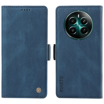 YIKATU YK-005 For Realme Narzo 70 5G / Narzo 70 Pro 5G / P1 5G / 12 4G / 12+ 5G Case PU Leather Wallet Phone Cover Skin Touch Feeling