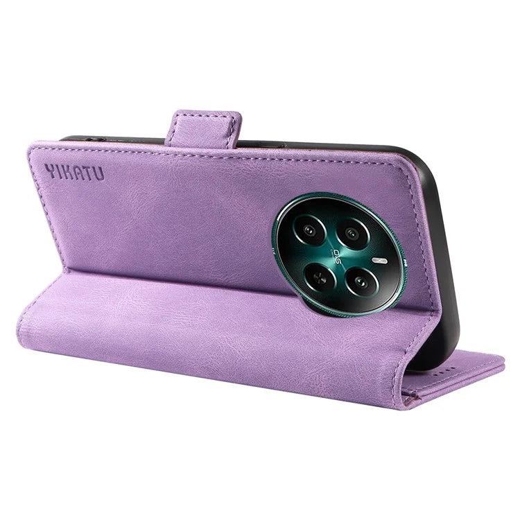 YIKATU YK-005 For Realme Narzo 70 5G / Narzo 70 Pro 5G / P1 5G / 12 4G / 12+ 5G Case PU Leather Wallet Phone Cover Skin Touch Feeling