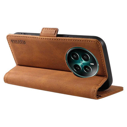 YIKATU YK-005 For Realme Narzo 70 5G / Narzo 70 Pro 5G / P1 5G / 12 4G / 12+ 5G Case PU Leather Wallet Phone Cover Skin Touch Feeling
