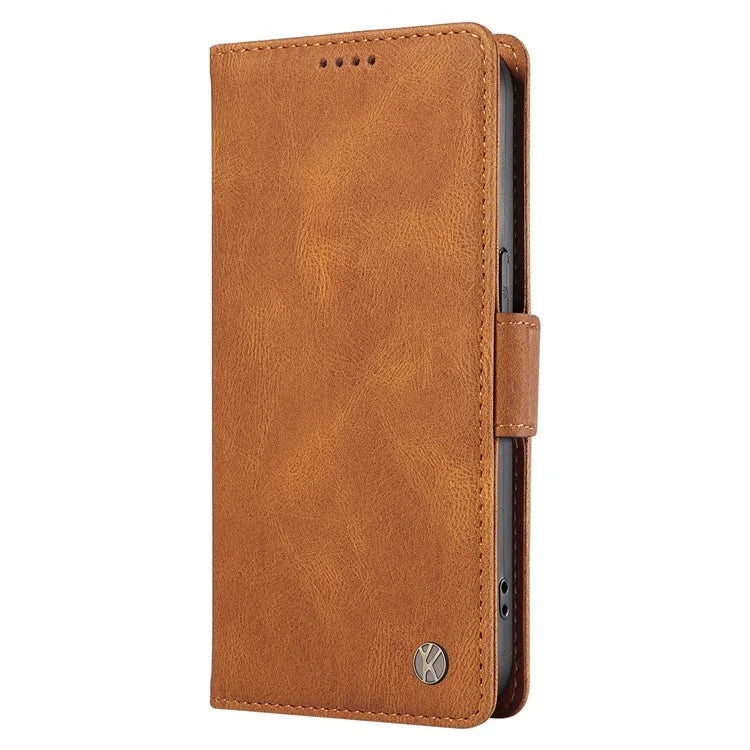 YIKATU YK-005 For Realme Narzo 70 5G / Narzo 70 Pro 5G / P1 5G / 12 4G / 12+ 5G Case PU Leather Wallet Phone Cover Skin Touch Feeling