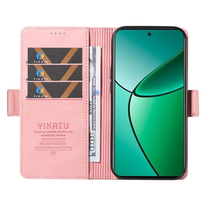 YIKATU YK-005 For Realme Narzo 70 5G / Narzo 70 Pro 5G / P1 5G / 12 4G / 12+ 5G Case PU Leather Wallet Phone Cover Skin Touch Feeling