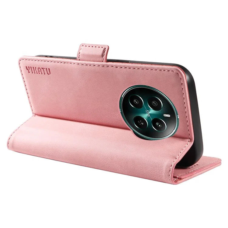 YIKATU YK-005 For Realme Narzo 70 5G / Narzo 70 Pro 5G / P1 5G / 12 4G / 12+ 5G Case PU Leather Wallet Phone Cover Skin Touch Feeling