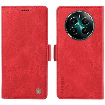 YIKATU YK-005 For Realme Narzo 70 5G / Narzo 70 Pro 5G / P1 5G / 12 4G / 12+ 5G Case PU Leather Wallet Phone Cover Skin Touch Feeling