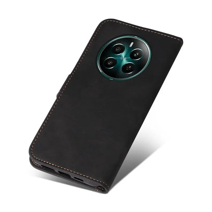 For Realme Narzo 70 5G / Narzo 70 Pro 5G / P1 5G / 12 4G / 12+ 5G Case Flip Wallet Leather Phone Cover 3 Color Splicing
