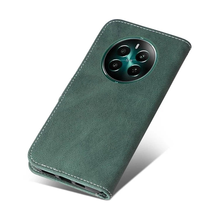 For Realme Narzo 70 5G / Narzo 70 Pro 5G / P1 5G / 12 4G / 12+ 5G Case Flip Wallet Leather Phone Cover 3 Color Splicing