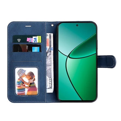 For Realme Narzo 70 5G / Narzo 70 Pro 5G / P1 5G / 12 4G / 12+ 5G Case Flip Wallet Leather Phone Cover 3 Color Splicing