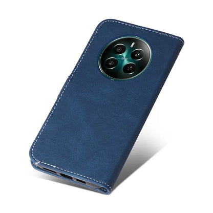 For Realme Narzo 70 5G / Narzo 70 Pro 5G / P1 5G / 12 4G / 12+ 5G Case Flip Wallet Leather Phone Cover 3 Color Splicing