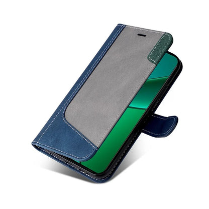 For Realme Narzo 70 5G / Narzo 70 Pro 5G / P1 5G / 12 4G / 12+ 5G Case Flip Wallet Leather Phone Cover 3 Color Splicing