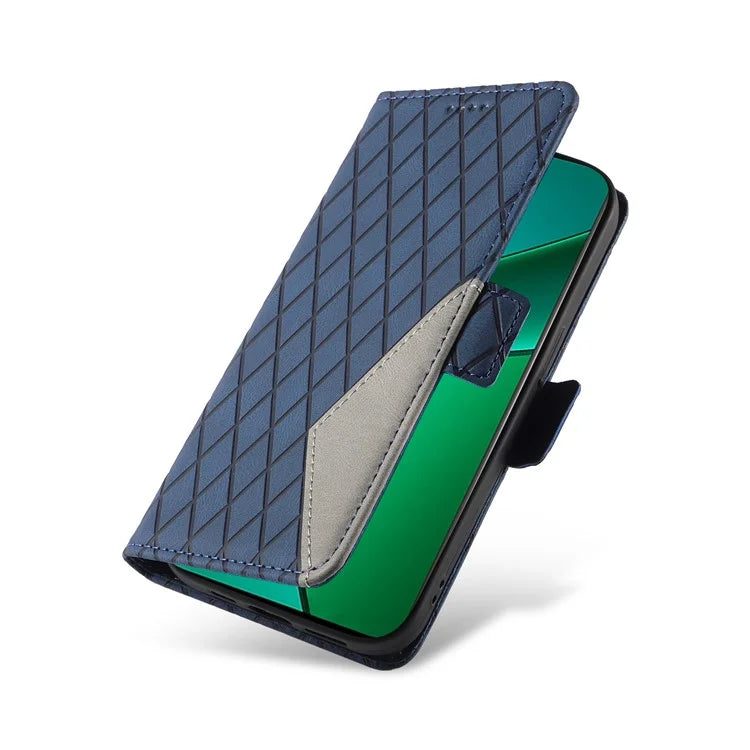 For Realme Narzo 70 5G / Narzo 70 Pro 5G / P1 5G / 12 4G / 12+ 5G Case Rhombus PU Leather Flip Wallet Phone Cover