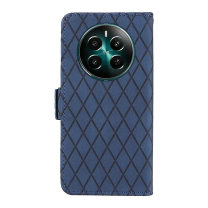 For Realme Narzo 70 5G / Narzo 70 Pro 5G / P1 5G / 12 4G / 12+ 5G Case Rhombus PU Leather Flip Wallet Phone Cover