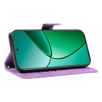 For Realme Narzo 70 5G / Narzo 70 Pro 5G / P1 5G / 12 4G / 12+ 5G Case Stand Wallet Leather Phone Cover Curved Line Wrist Strap