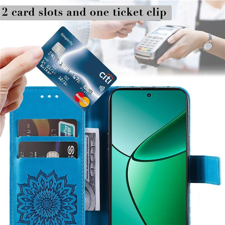 KT Imprinting Flower Series-1 For Realme Narzo 70 5G / Narzo 70 Pro 5G / P1 5G / 12 4G / 12+ 5G Case Sunflower Leather Wallet Phone Cover