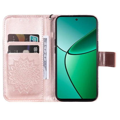 KT Imprinting Flower Series-1 For Realme Narzo 70 5G / Narzo 70 Pro 5G / P1 5G / 12 4G / 12+ 5G Case Sunflower Leather Wallet Phone Cover
