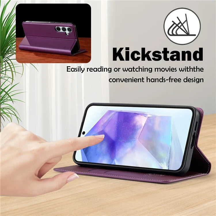 LC.IMEEKE L1 Series for Samsung Galaxy A16 5G Case PU Leather Wallet Stand Protective Phone Cover