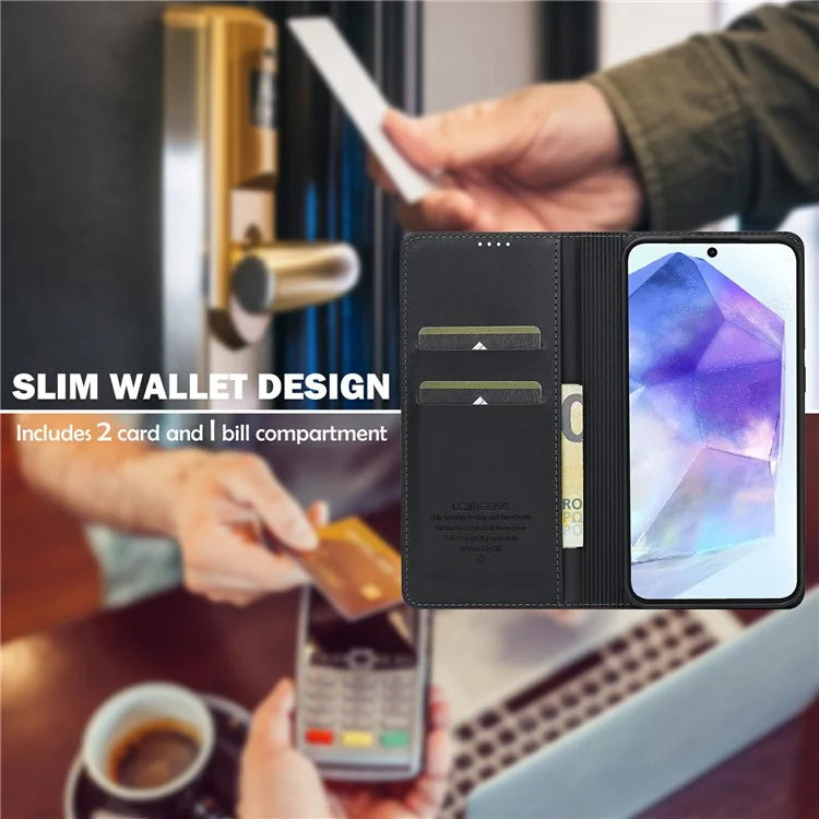LC.IMEEKE L1 Series for Samsung Galaxy A16 5G Case PU Leather Wallet Stand Protective Phone Cover