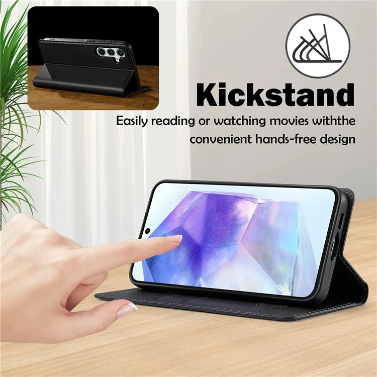 LC.IMEEKE L1 Series for Samsung Galaxy A16 5G Case PU Leather Wallet Stand Protective Phone Cover