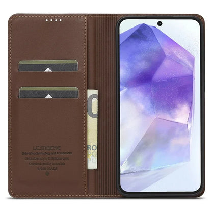 LC.IMEEKE L1 Series for Samsung Galaxy A16 5G Case PU Leather Wallet Stand Protective Phone Cover