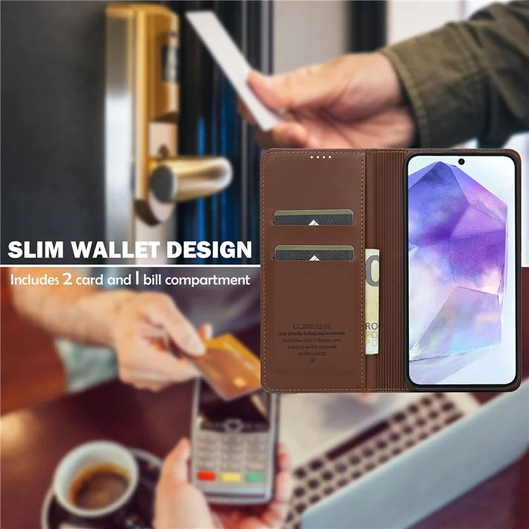 LC.IMEEKE L1 Series for Samsung Galaxy A16 5G Case PU Leather Wallet Stand Protective Phone Cover