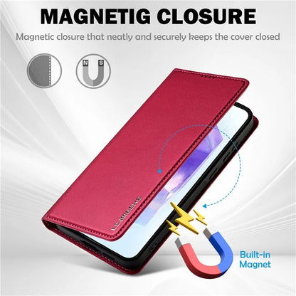 LC.IMEEKE L1 Series for Samsung Galaxy A16 5G Case PU Leather Wallet Stand Protective Phone Cover