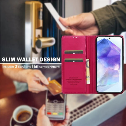 LC.IMEEKE L1 Series for Samsung Galaxy A16 5G Case PU Leather Wallet Stand Protective Phone Cover