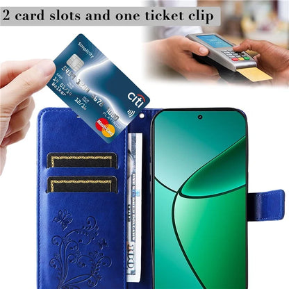 KT Imprinting Flower Series-2 For Realme Narzo 70 5G / Narzo 70 Pro 5G / P1 5G / 12 4G / 12+ 5G Case Butterfly Leather Phone Cover
