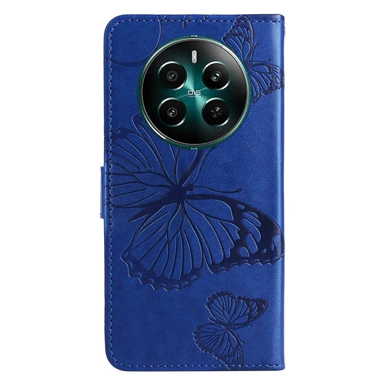 KT Imprinting Flower Series-2 For Realme Narzo 70 5G / Narzo 70 Pro 5G / P1 5G / 12 4G / 12+ 5G Case Butterfly Leather Phone Cover