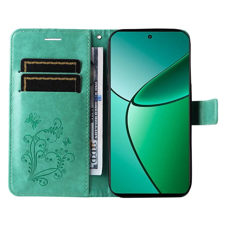 KT Imprinting Flower Series-2 For Realme Narzo 70 5G / Narzo 70 Pro 5G / P1 5G / 12 4G / 12+ 5G Case Butterfly Leather Phone Cover