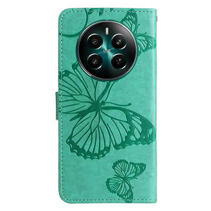 KT Imprinting Flower Series-2 For Realme Narzo 70 5G / Narzo 70 Pro 5G / P1 5G / 12 4G / 12+ 5G Case Butterfly Leather Phone Cover