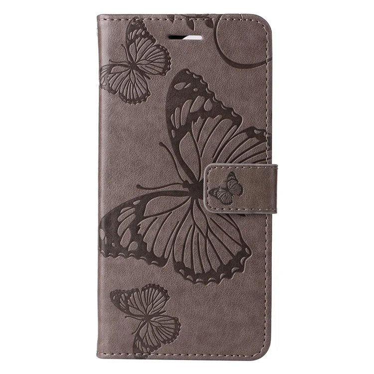 KT Imprinting Flower Series-2 For Realme Narzo 70 5G / Narzo 70 Pro 5G / P1 5G / 12 4G / 12+ 5G Case Butterfly Leather Phone Cover
