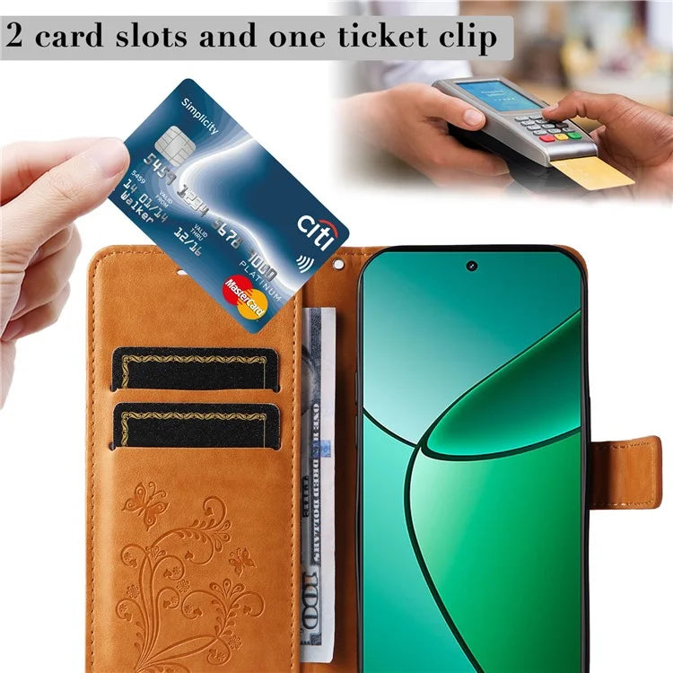 KT Imprinting Flower Series-2 For Realme Narzo 70 5G / Narzo 70 Pro 5G / P1 5G / 12 4G / 12+ 5G Case Butterfly Leather Phone Cover
