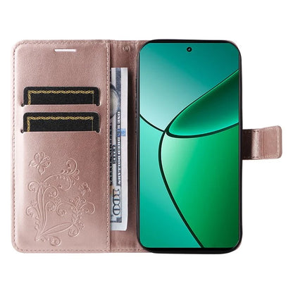 KT Imprinting Flower Series-2 For Realme Narzo 70 5G / Narzo 70 Pro 5G / P1 5G / 12 4G / 12+ 5G Case Butterfly Leather Phone Cover