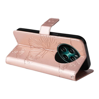 KT Imprinting Flower Series-2 For Realme Narzo 70 5G / Narzo 70 Pro 5G / P1 5G / 12 4G / 12+ 5G Case Butterfly Leather Phone Cover