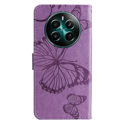 KT Imprinting Flower Series-2 For Realme Narzo 70 5G / Narzo 70 Pro 5G / P1 5G / 12 4G / 12+ 5G Case Butterfly Leather Phone Cover