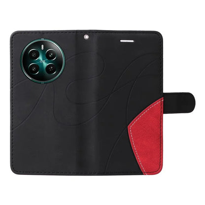 KT Leather Series-1 For Realme Narzo 70 5G / Narzo 70 Pro 5G / P1 5G / 12 4G / 12+ 5G Case Color Splicing Phone Cover Wallet Stand