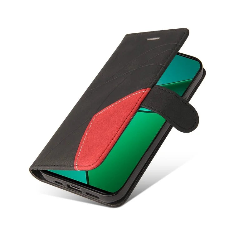 KT Leather Series-1 For Realme Narzo 70 5G / Narzo 70 Pro 5G / P1 5G / 12 4G / 12+ 5G Case Color Splicing Phone Cover Wallet Stand