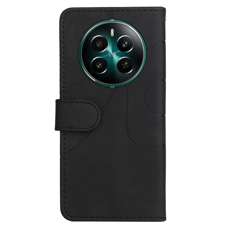 KT Leather Series-1 For Realme Narzo 70 5G / Narzo 70 Pro 5G / P1 5G / 12 4G / 12+ 5G Case Color Splicing Phone Cover Wallet Stand