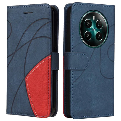 KT Leather Series-1 For Realme Narzo 70 5G / Narzo 70 Pro 5G / P1 5G / 12 4G / 12+ 5G Case Color Splicing Phone Cover Wallet Stand