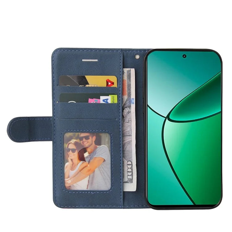 KT Leather Series-1 For Realme Narzo 70 5G / Narzo 70 Pro 5G / P1 5G / 12 4G / 12+ 5G Case Color Splicing Phone Cover Wallet Stand