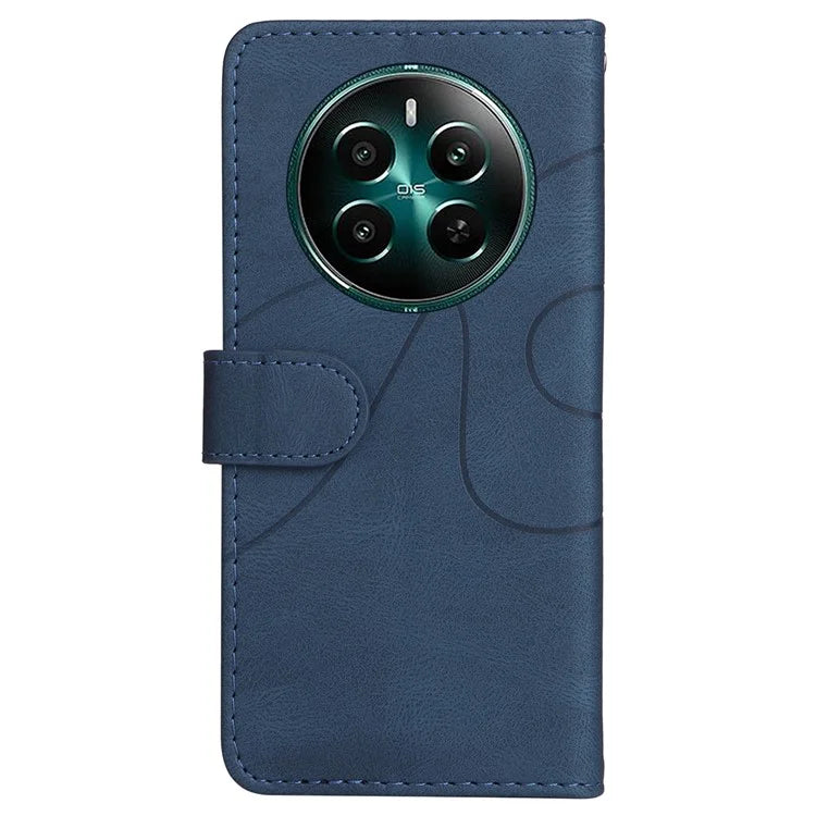 KT Leather Series-1 For Realme Narzo 70 5G / Narzo 70 Pro 5G / P1 5G / 12 4G / 12+ 5G Case Color Splicing Phone Cover Wallet Stand
