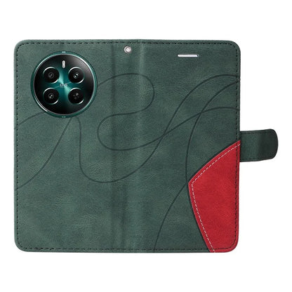 KT Leather Series-1 For Realme Narzo 70 5G / Narzo 70 Pro 5G / P1 5G / 12 4G / 12+ 5G Case Color Splicing Phone Cover Wallet Stand