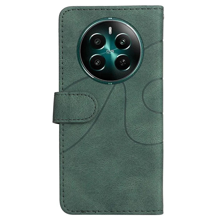 KT Leather Series-1 For Realme Narzo 70 5G / Narzo 70 Pro 5G / P1 5G / 12 4G / 12+ 5G Case Color Splicing Phone Cover Wallet Stand